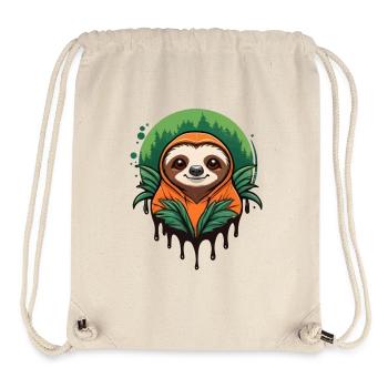 Cozy Hoodie Sloth - Stanley/Stella recycelter Gym Bag - Naturweiß - Vorne