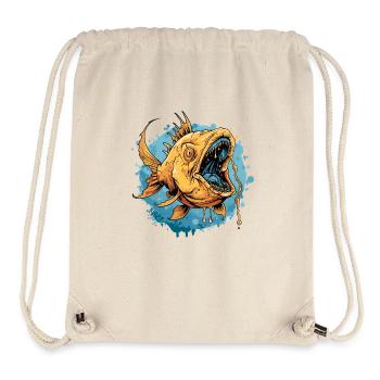 Ein furchtbarer Tiefsee Fisch aus dem Horror Meer - Stanley/Stella recycelter Gym Bag - Naturweiß - Vorne