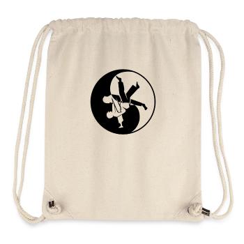 Judoka Taekwondo Karaté Aikido Ju-Jutsu - Sac à cordon recyclé Stanley/Stella - blanc naturel - Devant