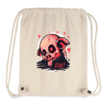 Nosferatu-Vampir-Zombie-Schweinchen, Oink! - Stanley/Stella recycelter Gym Bag - Naturweiß - Vorne