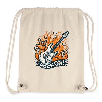 GUITAR ROCK ON - Stanley/Stella Recycled Gym Bag - natural - Front