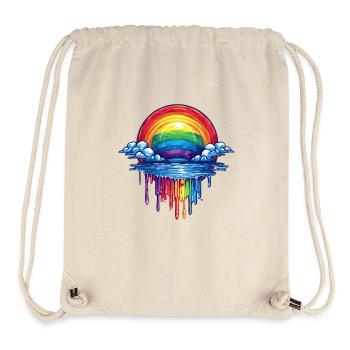 Cloud & Rainbow Portal - Stanley/Stella Recycled Gym Bag - natural - Front