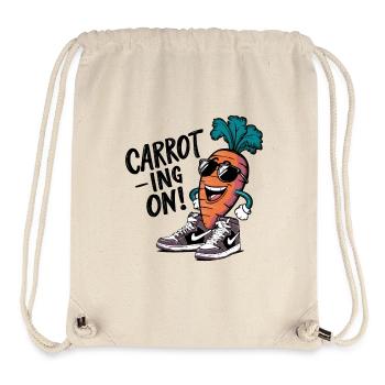 KAROTTE WEITER! - Stanley/Stella recycelter Gym Bag - Naturweiß - Vorne