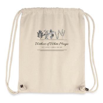 Jardin d’herbes aromatiques idée cadeau gothique occulte sorcière - Sac à cordon recyclé Stanley/Stella - blanc naturel - Devant