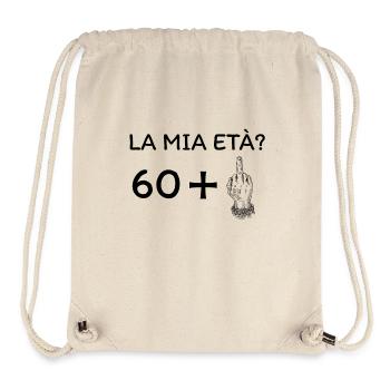 Mon âge 61 ans - Sac à cordon recyclé Stanley/Stella - blanc naturel - Devant