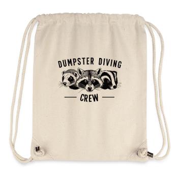 Dumpster Diving Crew lustige Waschbär Frettchen Skunk - Stanley/Stella recycelter Gym Bag - Naturweiß - Vorne