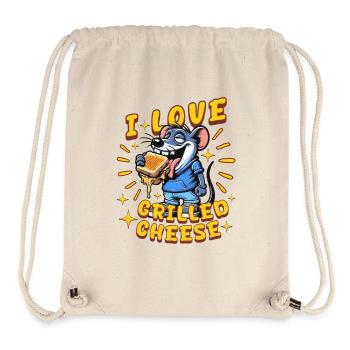 Ich liebe gegrillten Käse - Stanley/Stella recycelter Gym Bag - Naturweiß - Vorne