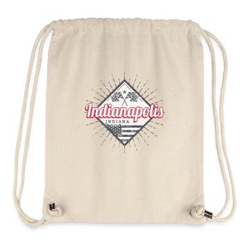Indianapolis City, Indiana, United States, USA - Stanley/Stella Recycled Gym Bag - natural - Front