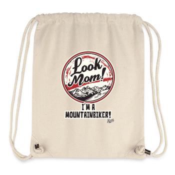 Schau mal, Mama, ich bin ein Mountainbiker - Stanley/Stella recycelter Gym Bag - Naturweiß - Vorne