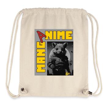 Anime Manga: Hamster der Rache - Stanley/Stella recycelter Gym Bag - Naturweiß - Vorne