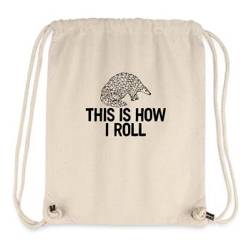 So rolle ich T-Shirt Schuppentiere gefährdet - Stanley/Stella recycelter Gym Bag - Naturweiß - Vorne
