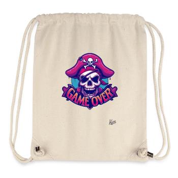 Totenkopf-Schädel-Pirat: Game Over - Stanley/Stella recycelter Gym Bag - Naturweiß - Vorne