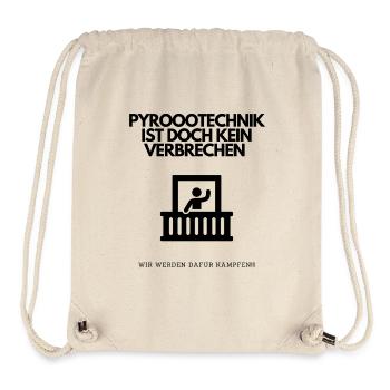 Pyrotechnick ist kein Verbrechen Lustiges Meme - Stanley/Stella recycelter Gym Bag - Naturweiß - Vorne