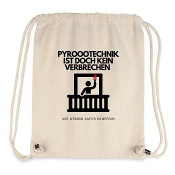 Pyrotechnik ist doch kein verbrechen lustiges Meme - Stanley/Stella recycelter Gym Bag - Naturweiß - Vorne