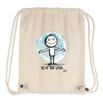 Verstecke den Schmerz - Stanley/Stella recycelter Gym Bag - Naturweiß - Vorne