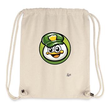 Niedlicher Kleiner Polizei-Vogel - Stanley/Stella recycelter Gym Bag - Naturweiß - Vorne
