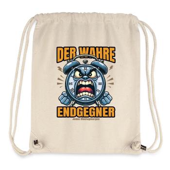 Der wahre Endgegner – jeden Montagmorgen - Stanley/Stella recycelter Gym Bag - Naturweiß - Vorne