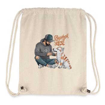 BASEBALL HOWL - Stanley/Stella Recycled Gym Bag - natural - Front