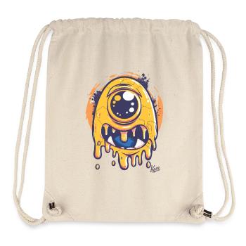 Lustiger Einäugiger Zyklop: Niedliches Monster - Stanley/Stella recycelter Gym Bag - Naturweiß - Vorne