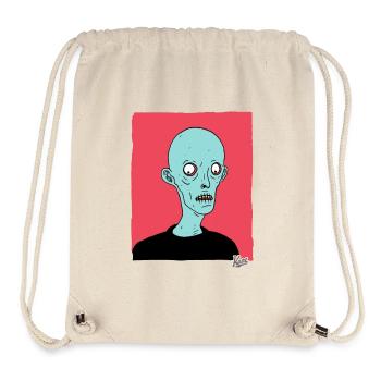 Contemporary Cartoon Zombie Nosferatu - Stanley/Stella Recycled Gym Bag - natural - Front