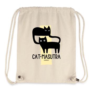 Cat Masutra - Stanley/Stella Recycled Gym Bag - natural - Front
