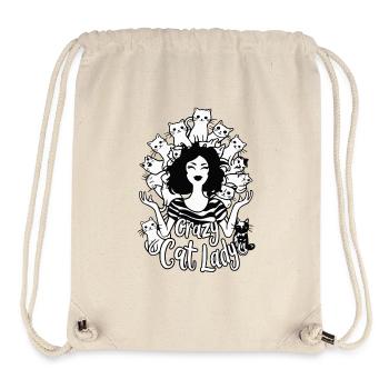 CRAZY CAT LADY - Stanley/Stella Recycled Gym Bag - natural - Front