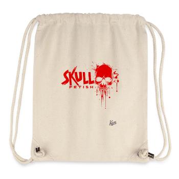 Fétichisme du crâne : Style Rock the Skull - Sac à cordon recyclé Stanley/Stella - blanc naturel - Devant