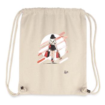 Marche et shopping : Shopper Girl bein shopping - Sac à cordon recyclé Stanley/Stella - blanc naturel - Devant