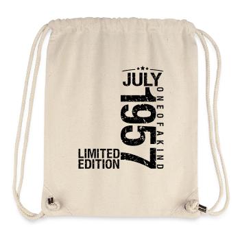 Birthday July 1957 July born in July 19 - Stanley/Stella Recycled Gym Bag - natural - Front