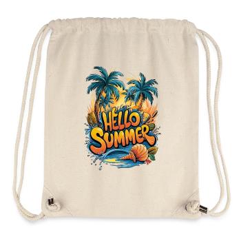 Summer Tropical Vibe Print - Stanley/Stella Recycled Gym Bag - natural - Front