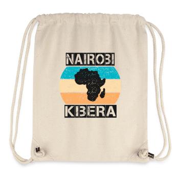 Nairobi Kibera Afrika vintage sunset Stil - Stanley/Stella recycelter Gym Bag - Naturweiß - Vorne