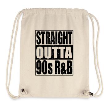 Straight Outta R&B Nostalgie des années 90 - Sac à cordon recyclé Stanley/Stella - blanc naturel - Devant