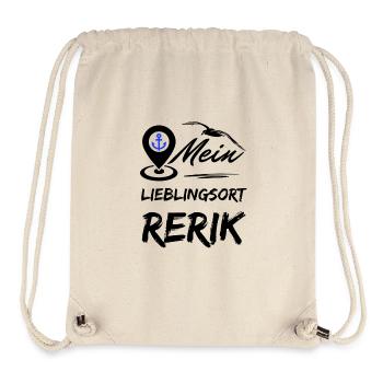 Rerik my favorite place-Baltic Sea resort Rerik-Seagull anchor - Stanley/Stella Recycled Gym Bag - natural - Front