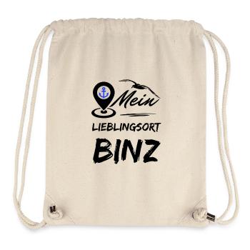 Binz my favorite place - Baltic Sea resort Binz-Seagull anchor - Stanley/Stella Recycled Gym Bag - natural - Front
