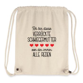 Ich Bin Die Verrückte Schwiegermutter Schwiegermam - Stanley/Stella recycelter Gym Bag - Naturweiß - Vorne