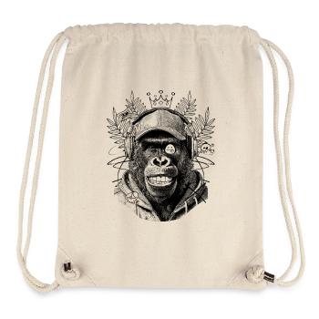 Wild & Ungezähmt: Gorilla Shirt für Street Art - Stanley/Stella recycelter Gym Bag - Naturweiß - Vorne