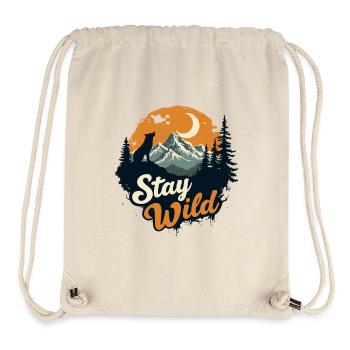STAY WILD - Stanley/Stella Recycled Gym Bag - natural - Front
