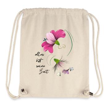 alles hat seine Zeit - Stanley/Stella recycelter Gym Bag - Naturweiß - Vorne