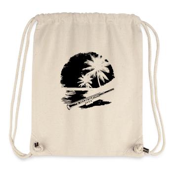 Flute Drawing - Stanley/Stella Recycled Gym Bag - natural - Front