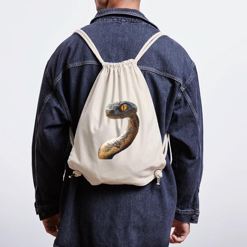 Schlange Python Kobra Mamba Klapperschlange Snake Stanley/Stella recycelter Gym Bag