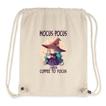 Niedliche Hexe Katzenohren Kaffee Halloween - Stanley/Stella recycelter Gym Bag - Naturweiß - Vorne