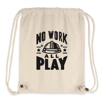 No Work All Play - Stanley/Stella Recycled Gym Bag - natural - Front
