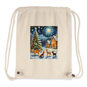Verzauberte Winternacht Enchanted Winter Night - Stanley/Stella recycelter Gym Bag - Naturweiß - Vorne