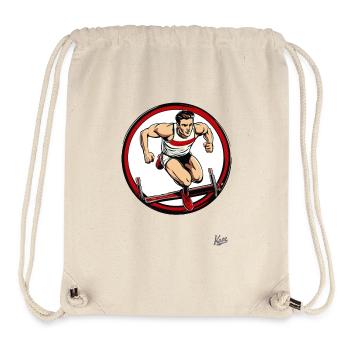 Leichtathletik und Hürdenlauf - Stanley/Stella recycelter Gym Bag - Naturweiß - Vorne