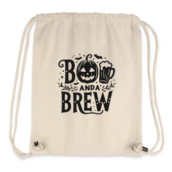 Boo and Brew - Stanley/Stella Recycled Gym Bag - natural - Front