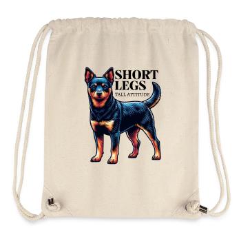 Lancashire Heeler Short Legs Saying Gift Idea - Stanley/Stella Recycled Gym Bag - natural - Front