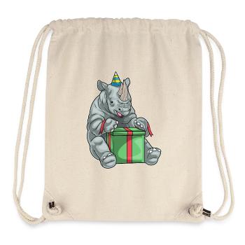 Forfait anniversaire Rhino - Sac à cordon recyclé Stanley/Stella - blanc naturel - Devant