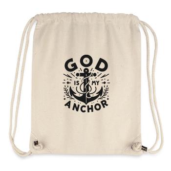 God is My Anchor - Stanley/Stella Recycled Gym Bag - natural - Front
