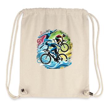 Triathlon is my sport - Stanley/Stella Recycled Gym Bag - natural - Front