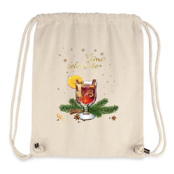 time to celebrate - Stanley/Stella recycelter Gym Bag - Naturweiß - Vorne